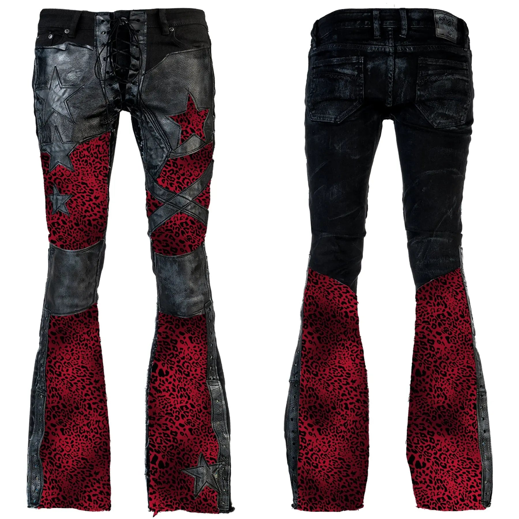 Custom Chop Shop Pants Wornstar Custom Jeans - Alley Cat - Red