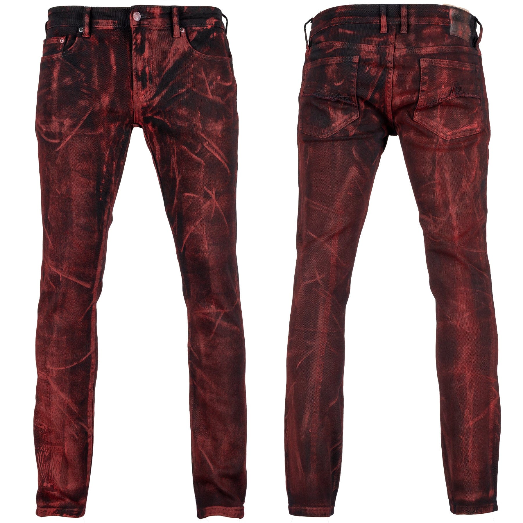 Custom Chop Shop Pants Wornstar Custom Jeans - Black Cherry Bomb Alloy Wash