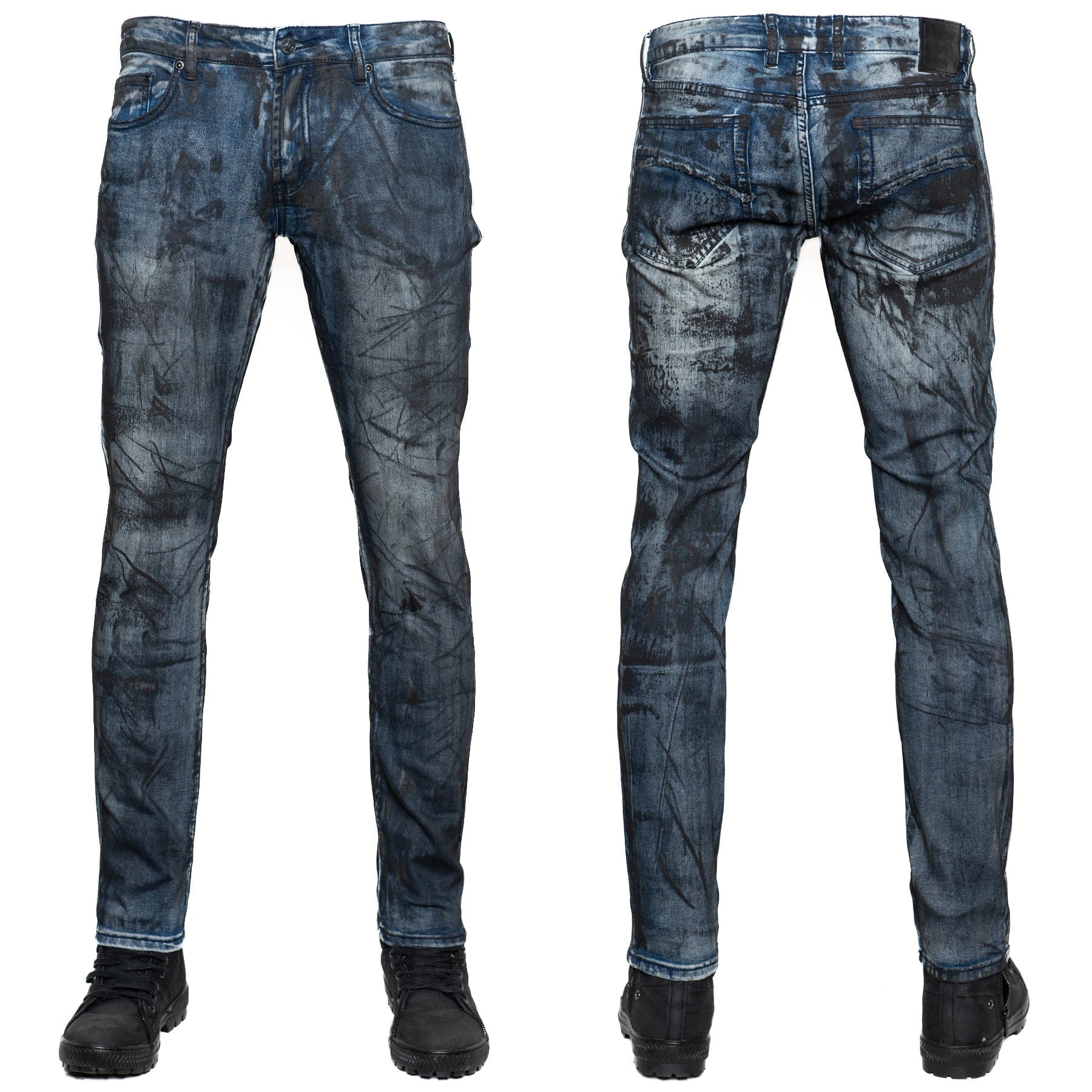 Custom Chop Shop Pants Wornstar Custom Jeans - Black Onyx Alloy Wash