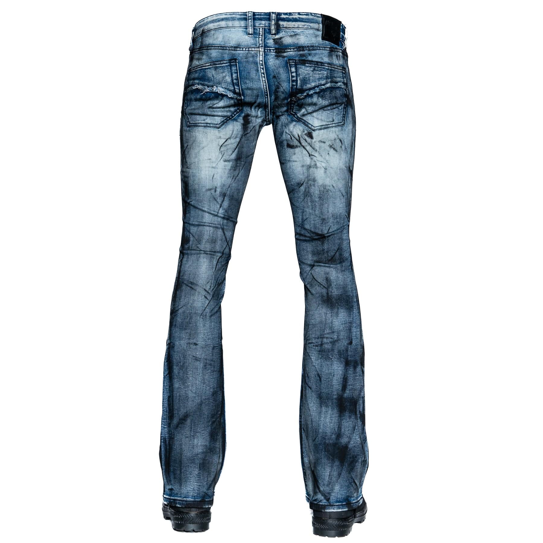Custom Chop Shop Pants Wornstar Custom Jeans - Black Onyx Alloy Wash - Boot Cut