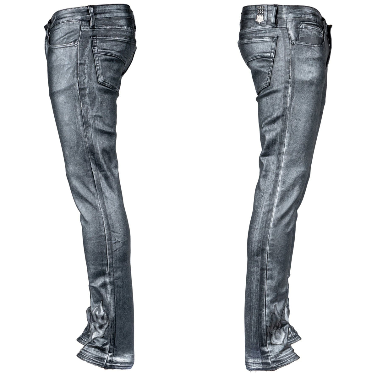 Custom Chop Shop Pants Wornstar Custom Jeans - Black Pearl - Ready to Ship - Size 33x33