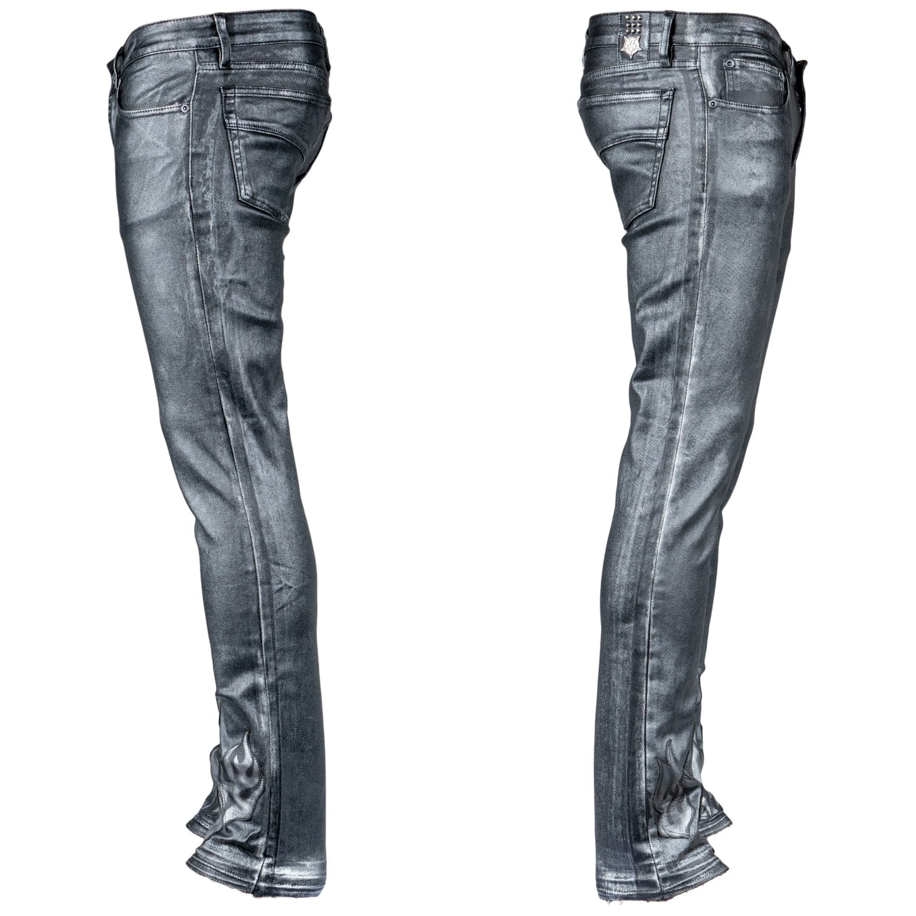 Custom Chop Shop Pants Wornstar Custom Jeans - Black Pearl - Ready to Ship - Size 33x33