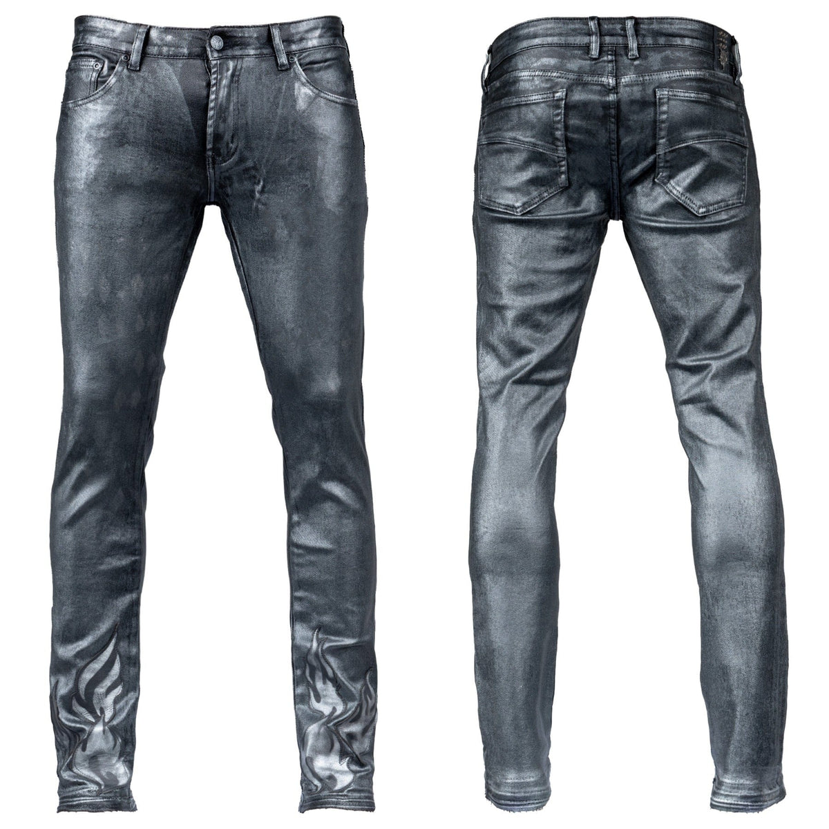 Custom Chop Shop Pants Wornstar Custom Jeans - Black Pearl - Ready to Ship - Size 33x33