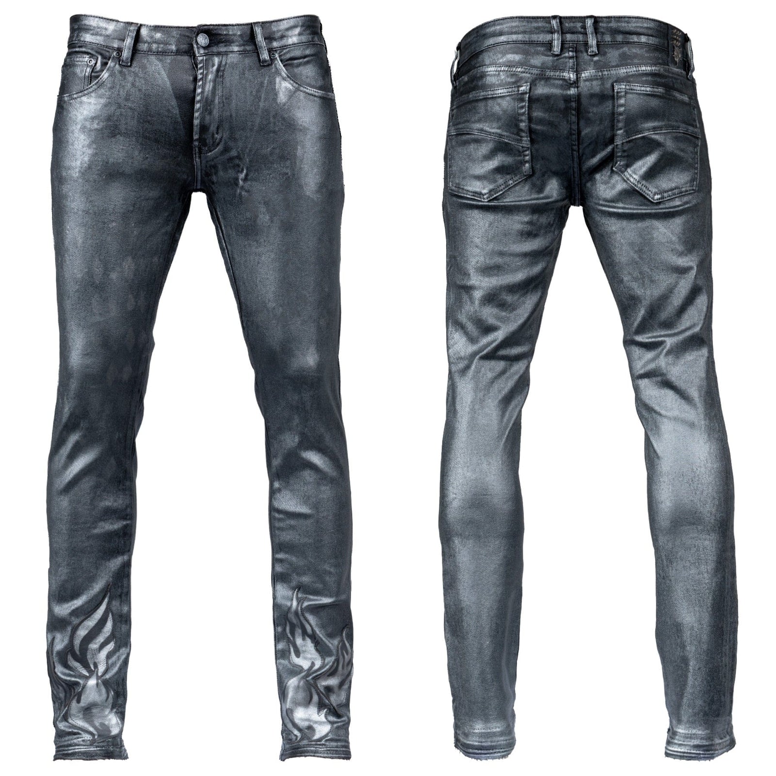 Custom Chop Shop Pants Wornstar Custom Jeans - Black Pearl - Ready to Ship - Size 33x33