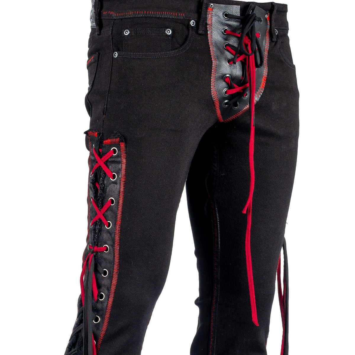 Custom Chop Shop Pants Wornstar Custom Jeans - Black Widow