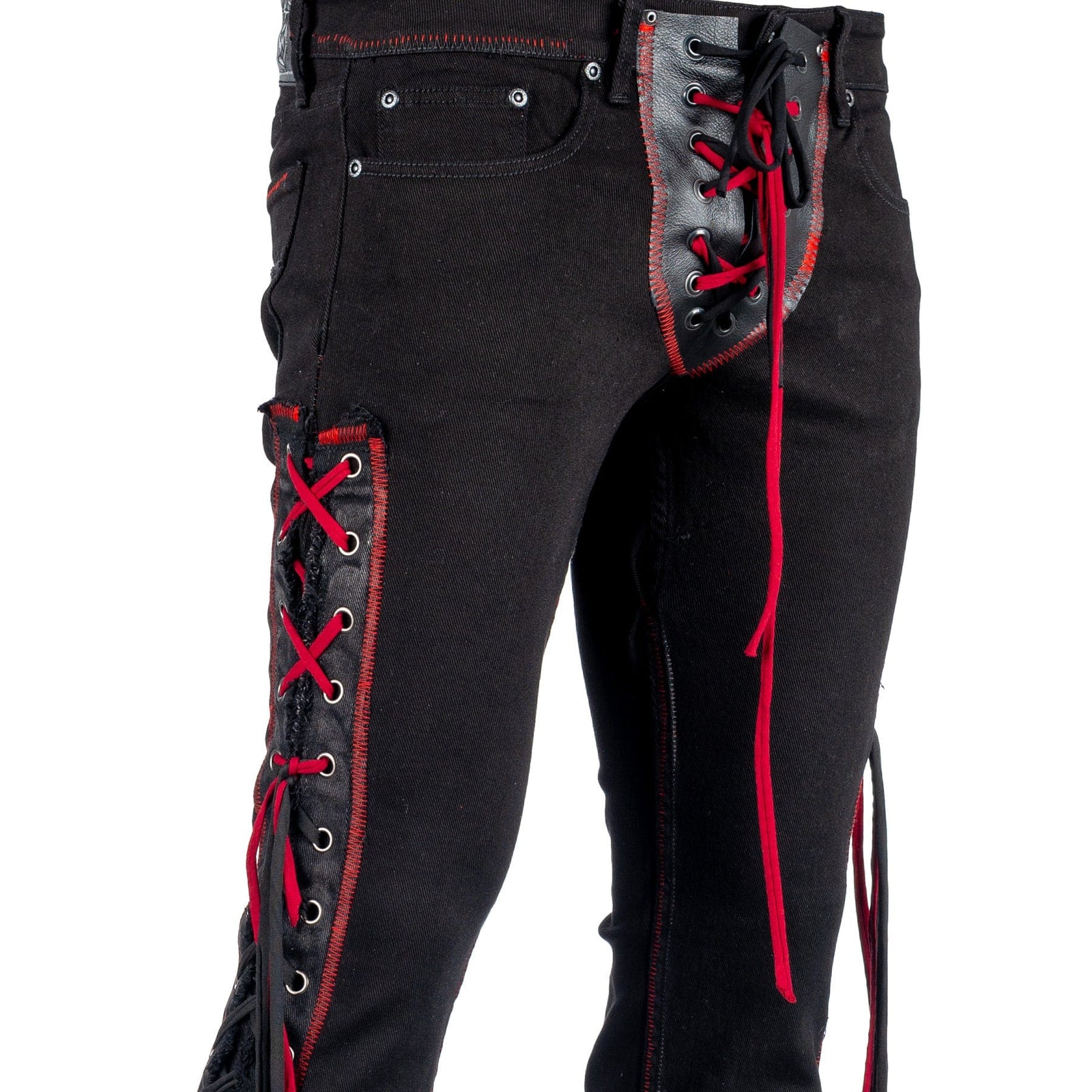 Custom Chop Shop Pants Wornstar Custom Jeans - Black Widow