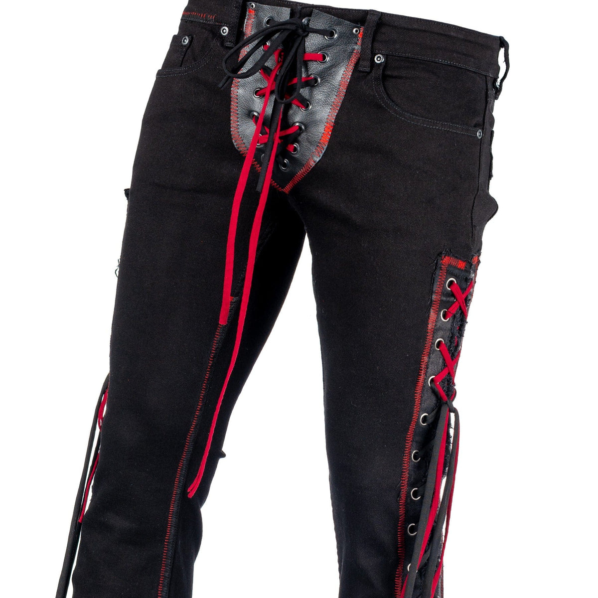 Custom Chop Shop Pants Wornstar Custom Jeans - Black Widow