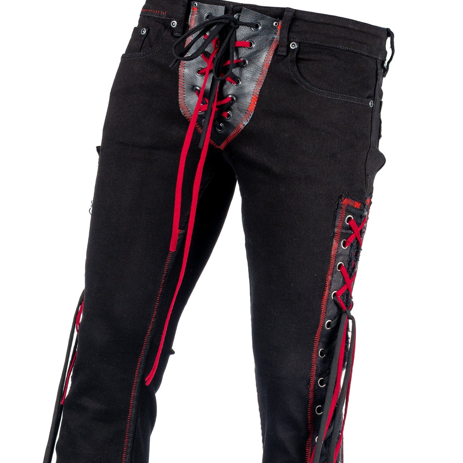 Custom Chop Shop Pants Wornstar Custom Jeans - Black Widow