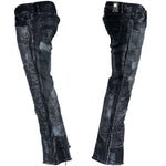 Custom Chop Shop Pants Wornstar Custom Jeans - Blacksnake Patchwork - Ready to Ship