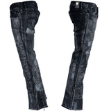 Custom Chop Shop Pants Wornstar Custom Jeans - Blacksnake Patchwork - Ready to Ship