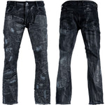 Custom Chop Shop Pants Wornstar Custom Jeans - Blacksnake Patchwork - Ready to Ship