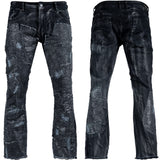 Custom Chop Shop Pants Wornstar Custom Jeans - Blacksnake Patchwork - Ready to Ship