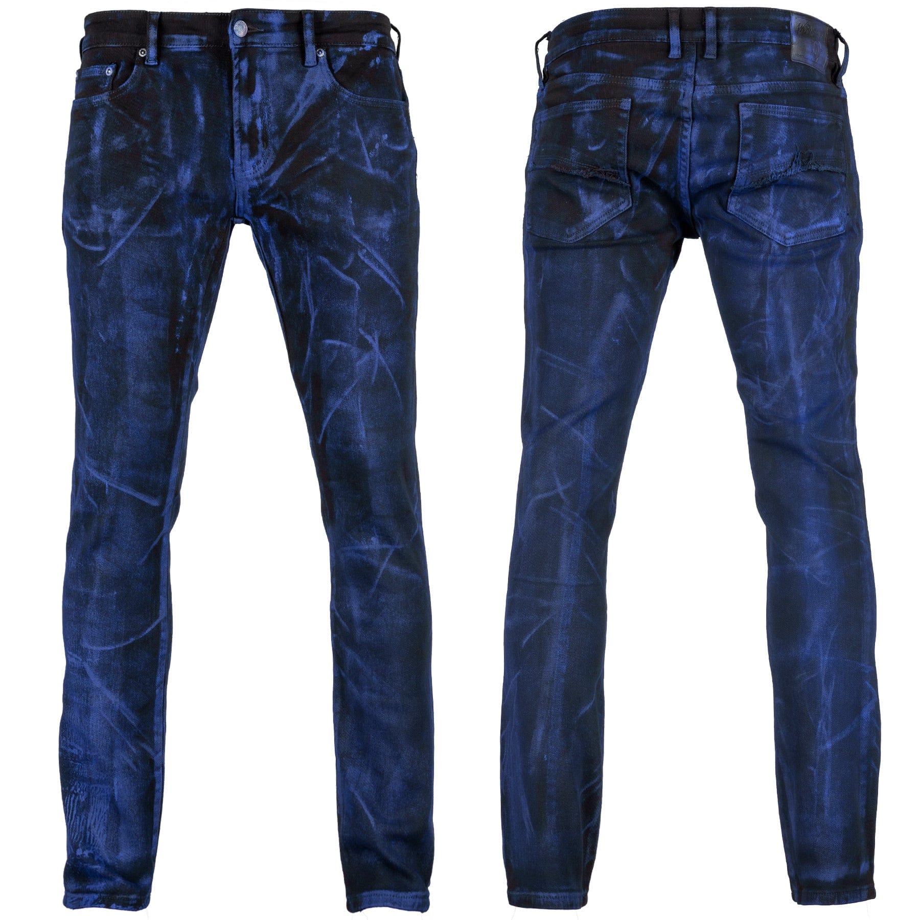 Custom Chop Shop Pants Wornstar Custom Jeans - Cobalt Blue Alloy Wash