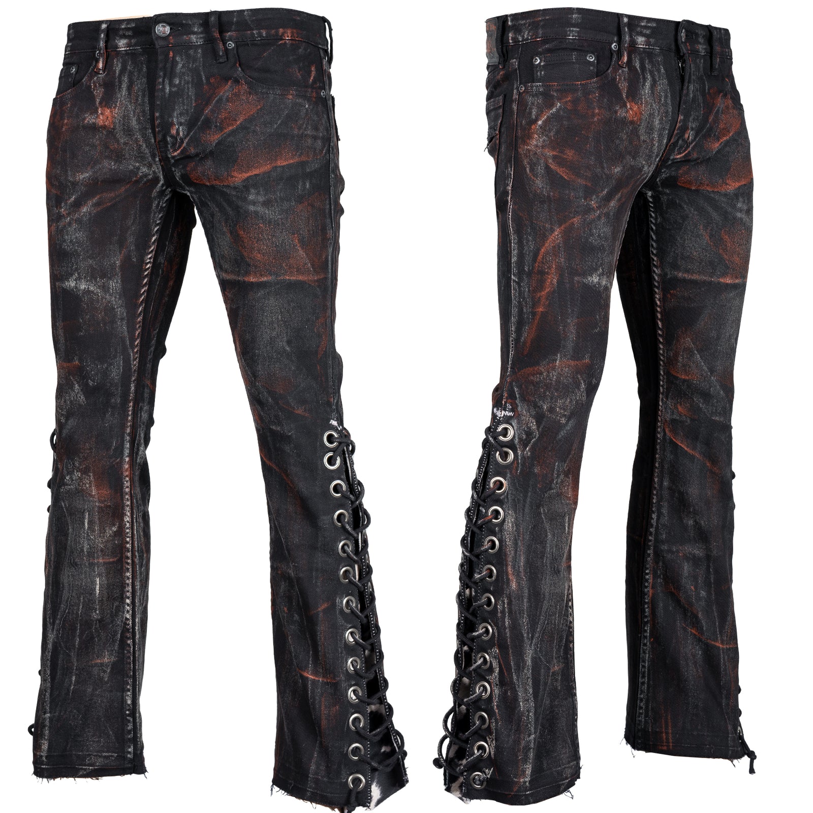 Custom Chop Shop Pants Wornstar Custom Jeans - Cow Bells