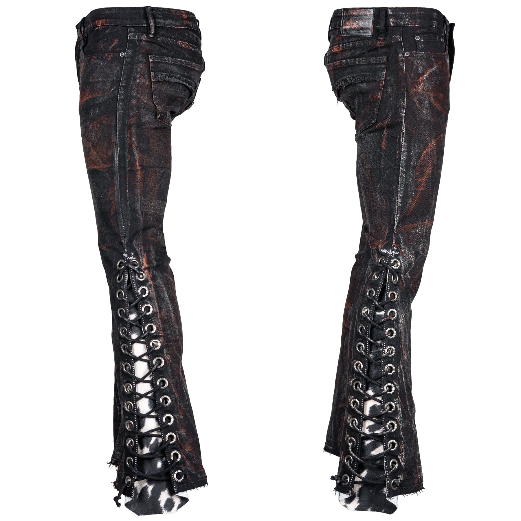 Custom Chop Shop Pants Wornstar Custom Jeans - Cow Bells