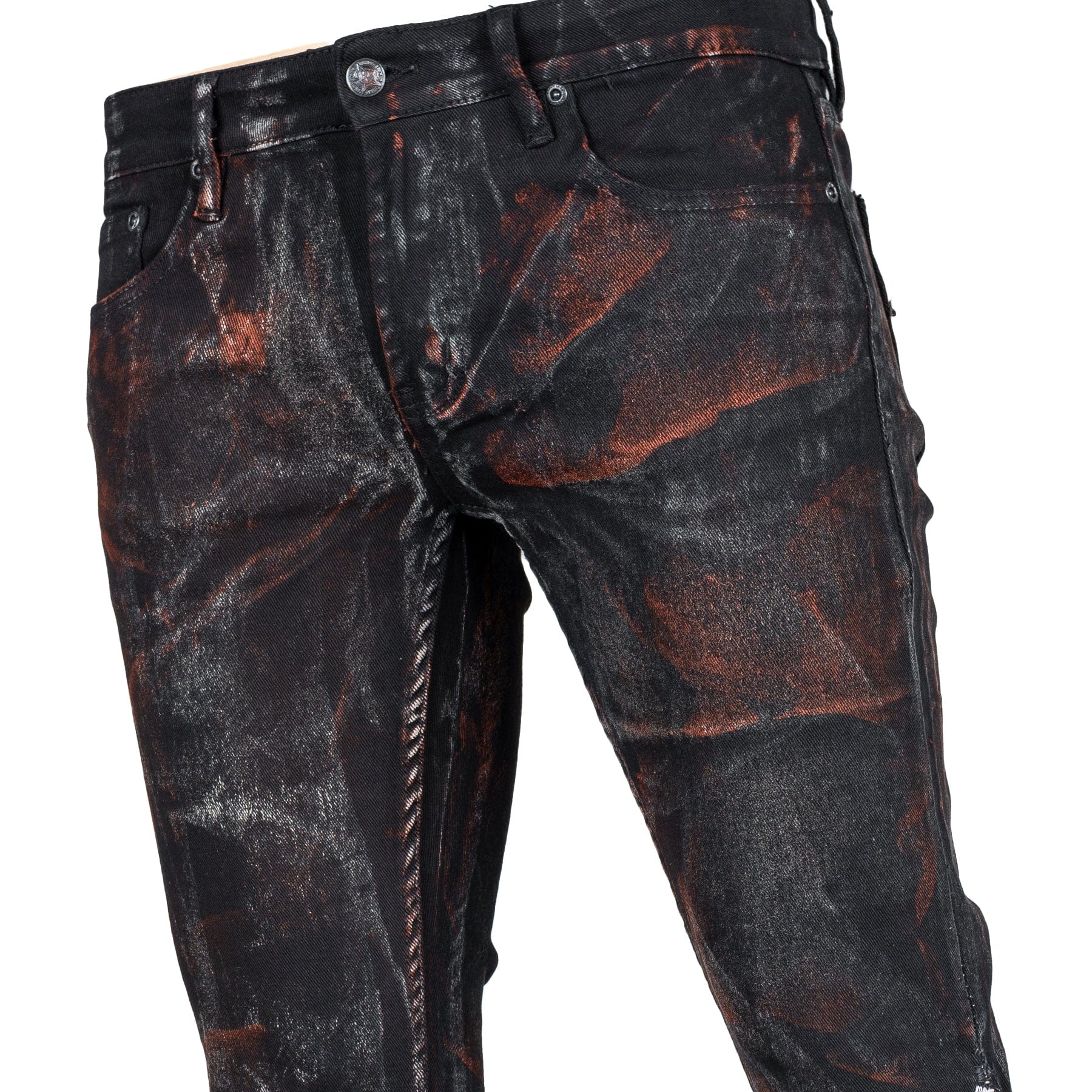 Custom Chop Shop Pants Wornstar Custom Jeans - Cow Bells - Ready to ship - Size 34x34