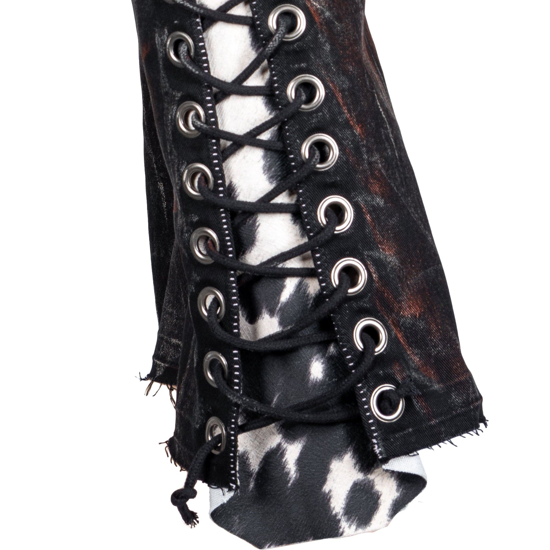Custom Chop Shop Pants Wornstar Custom Jeans - Cow Bells - Ready to ship - Size 34x34