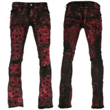 Custom Chop Shop Pants Wornstar Custom Jeans - Crimson Dawn Skye