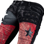 Custom Chop Shop Pants Wornstar Custom Jeans - Crimson Orion Sample - Ready to Ship - Size 32x34
