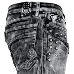 Custom Chop Shop Pants Wornstar Custom Jeans - Cutlass White Alloy Washed - Ready to Ship - Size 36x34