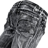 Custom Chop Shop Pants Wornstar Custom Jeans - Cutlass White Alloy Washed - Ready to Ship - Size 36x34