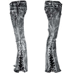 Custom Chop Shop Pants Wornstar Custom Jeans - Cutlass White Alloy Washed - Ready to Ship - Size 36x34