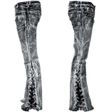 Custom Chop Shop Pants Wornstar Custom Jeans - Cutlass White Alloy Washed - Ready to Ship - Size 36x34
