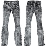 Custom Chop Shop Pants Wornstar Custom Jeans - Cutlass White Alloy Washed - Ready to Ship - Size 36x34