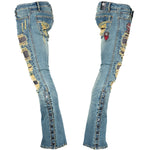 Custom Chop Shop Pants Wornstar Custom Jeans - Diurne - Black Patchwork - Ready to Ship - Size 33x32