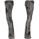 Custom Chop Shop Pants Wornstar Custom Jeans - Double Crossed - Ready to Ship - Size 32x34