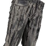 Custom Chop Shop Pants Wornstar Custom Jeans - Double Crossed - Ready to Ship - Size 32x34