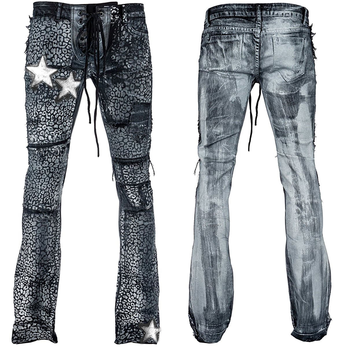 Custom Chop Shop Pants Wornstar Custom Jeans - Glam Bam