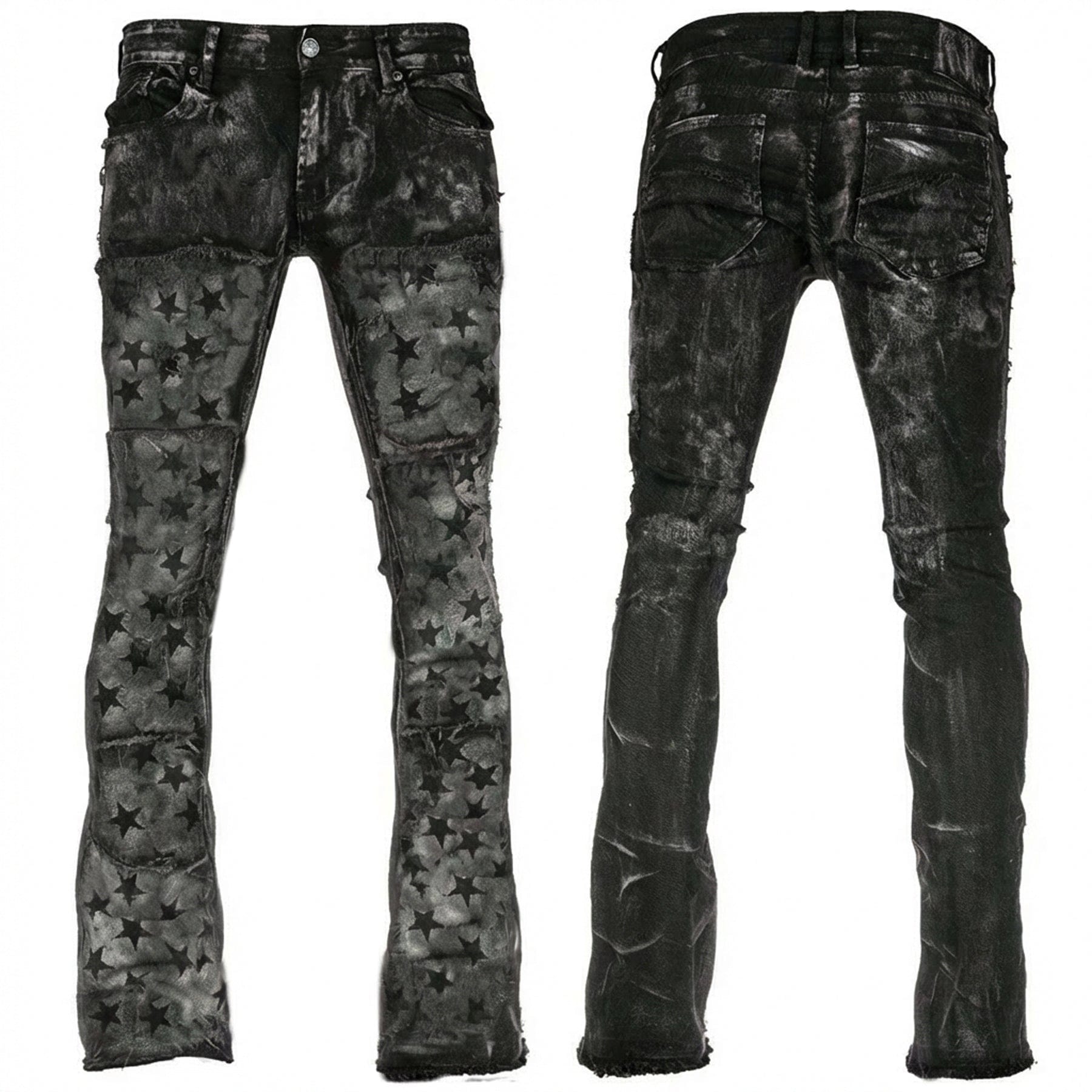 Custom Chop Shop Pants Wornstar Custom Jeans - Gray Fog Skye