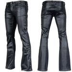 Custom Chop Shop Pants Wornstar Custom Jeans - Hellraiser Waxed - Cone Studs - Ready to ship - Size 33x32