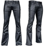 Custom Chop Shop Pants Wornstar Custom Jeans - Hellraiser Waxed - Cone Studs - Ready to ship - Size 33x32