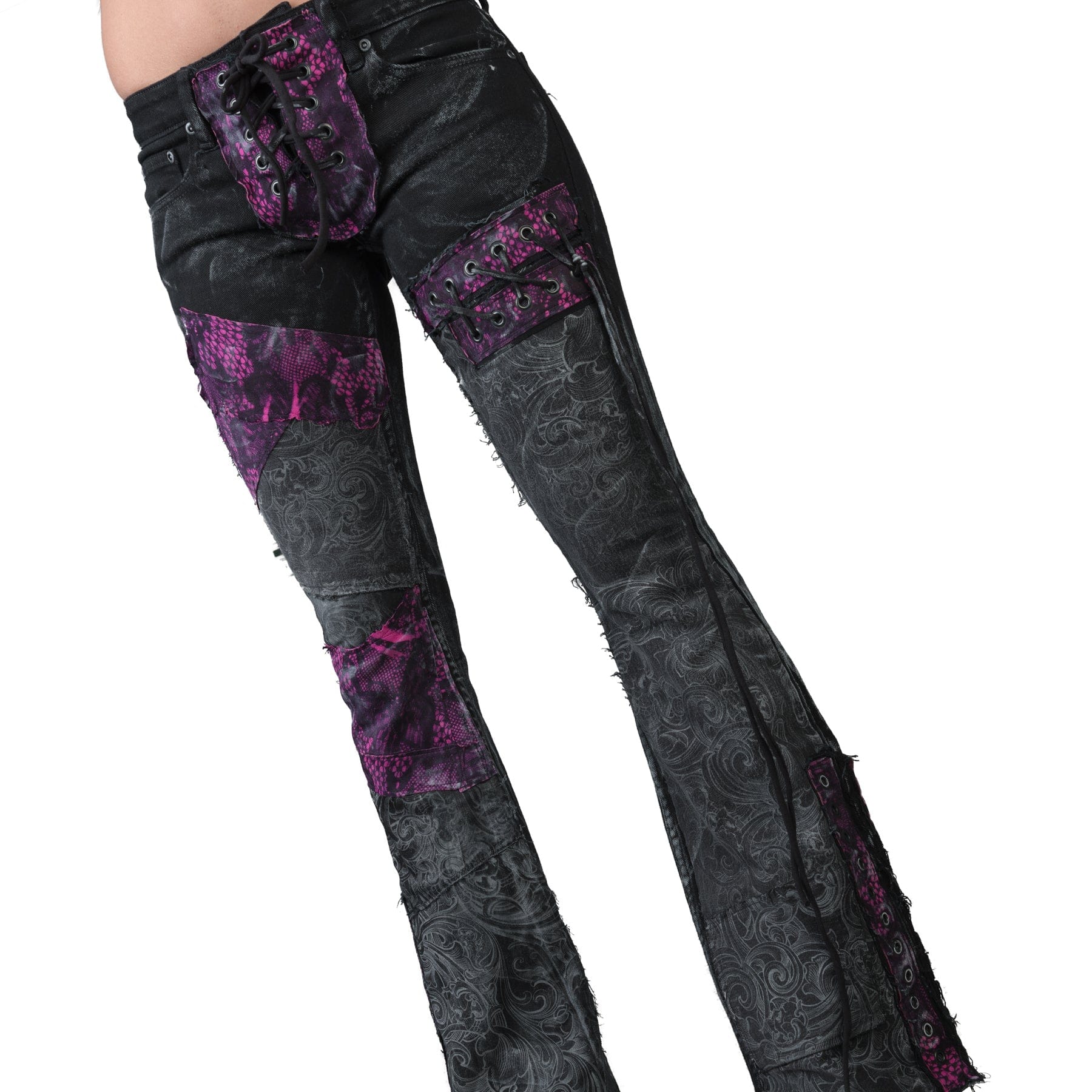 Custom Chop Shop Pants Wornstar Custom Jeans - Lacie - Hot Pink