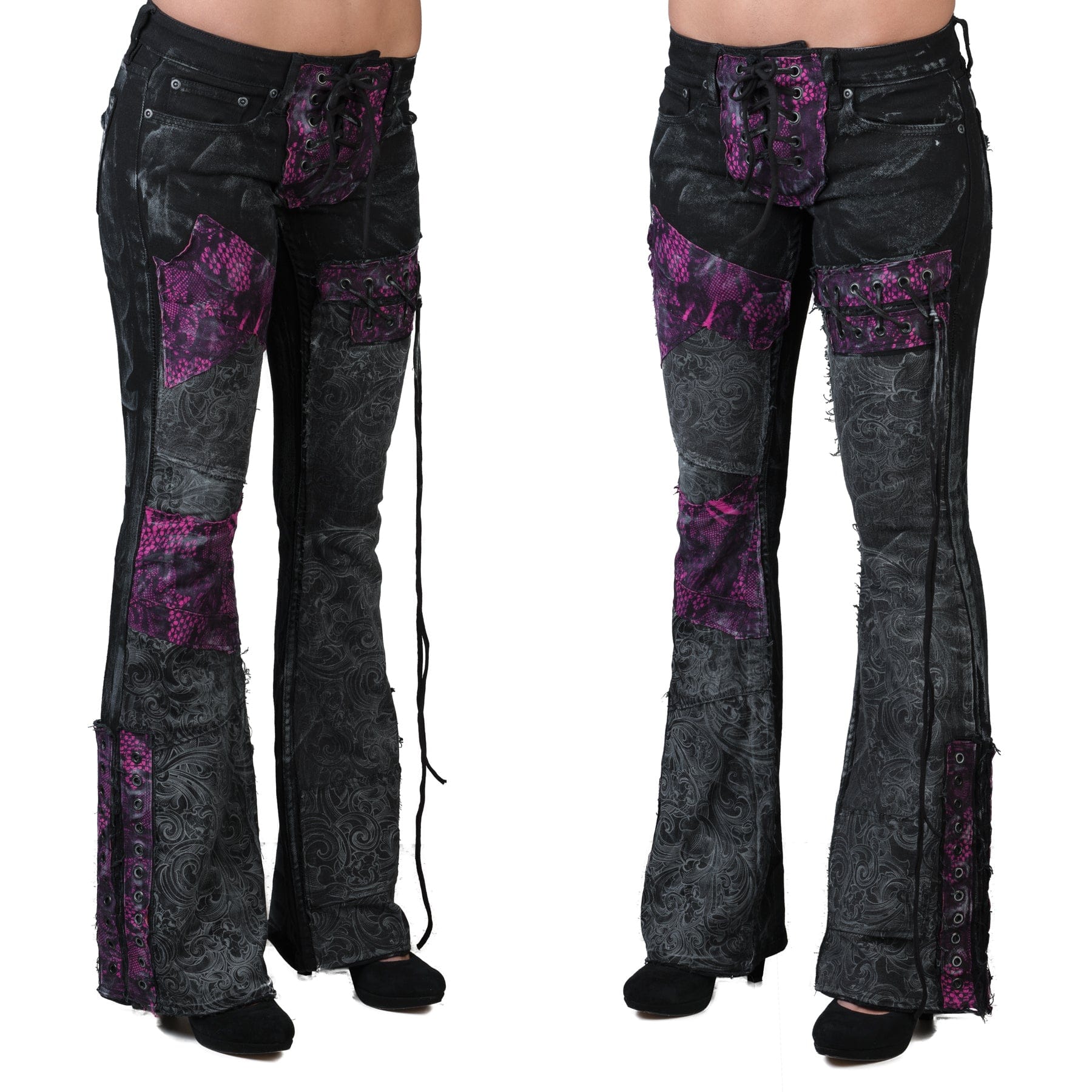 Custom Chop Shop Pants Wornstar Custom Jeans - Lacie - Hot Pink