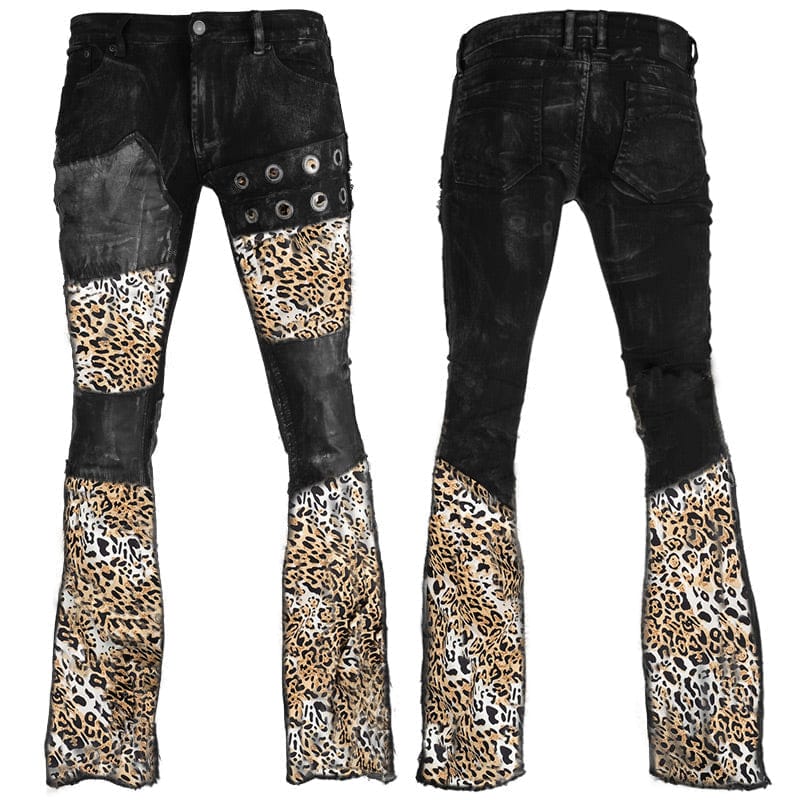 Custom Chop Shop Pants Wornstar Custom - Jeans - Leopard