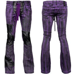 Custom Chop Shop Pants Wornstar Custom Jeans - Leopard Print - Purple - Ready to ship - Size 32x33
