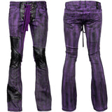 Custom Chop Shop Pants Wornstar Custom Jeans - Leopard Print - Purple - Ready to ship - Size 32x33