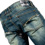 Custom Chop Shop Pants Wornstar Custom Jeans - Leopard Print - Ready to ship - Size 36x34