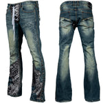 Custom Chop Shop Pants Wornstar Custom Jeans - Leopard Print - Ready to ship - Size 36x34