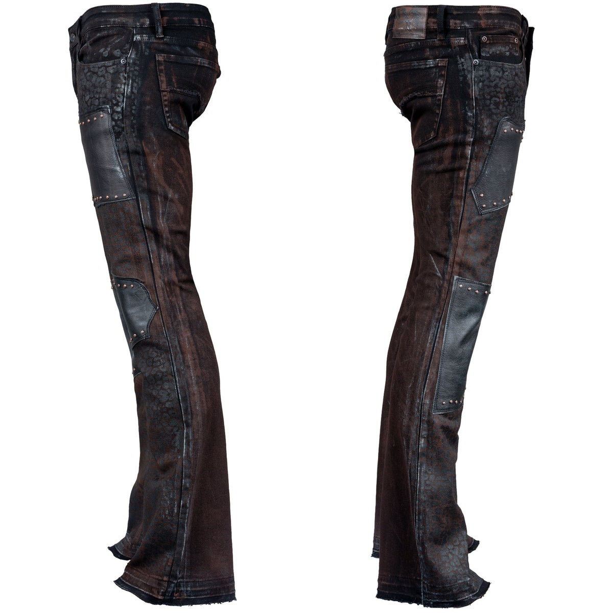 Custom Chop Shop Pants Wornstar Custom Jeans - Leopard - Ready to Ship - Size 34x34