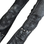 Wornstar Clothing mens custom pants. Handmade custom denim and leather rock pants.