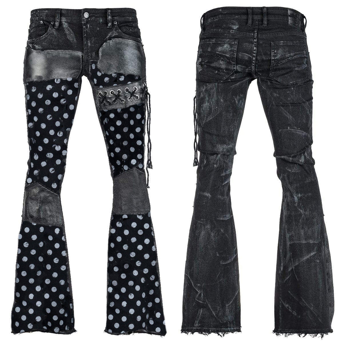 Custom Chop Shop Pants Wornstar Custom - Jeans - Polka Dots