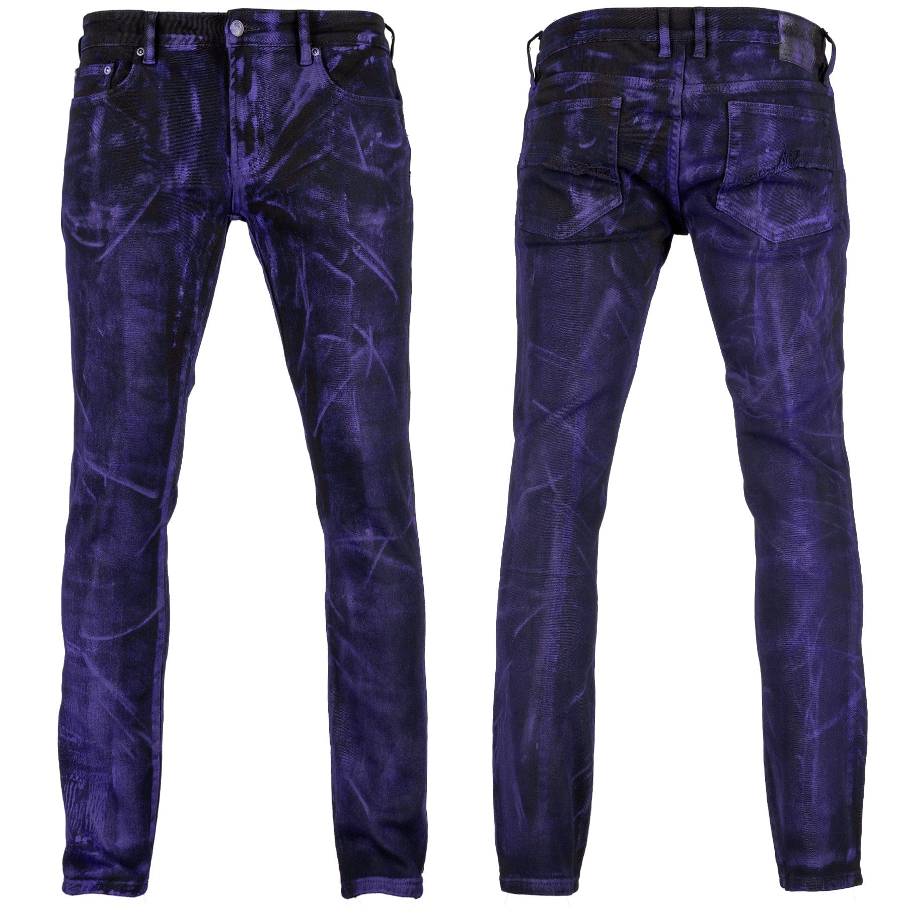 Custom Chop Shop Pants Wornstar Custom Jeans - Purple Haze Alloy Wash