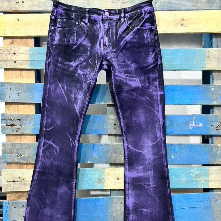 Custom Chop Shop Pants Wornstar Custom Jeans - Purple Haze Alloy Washed