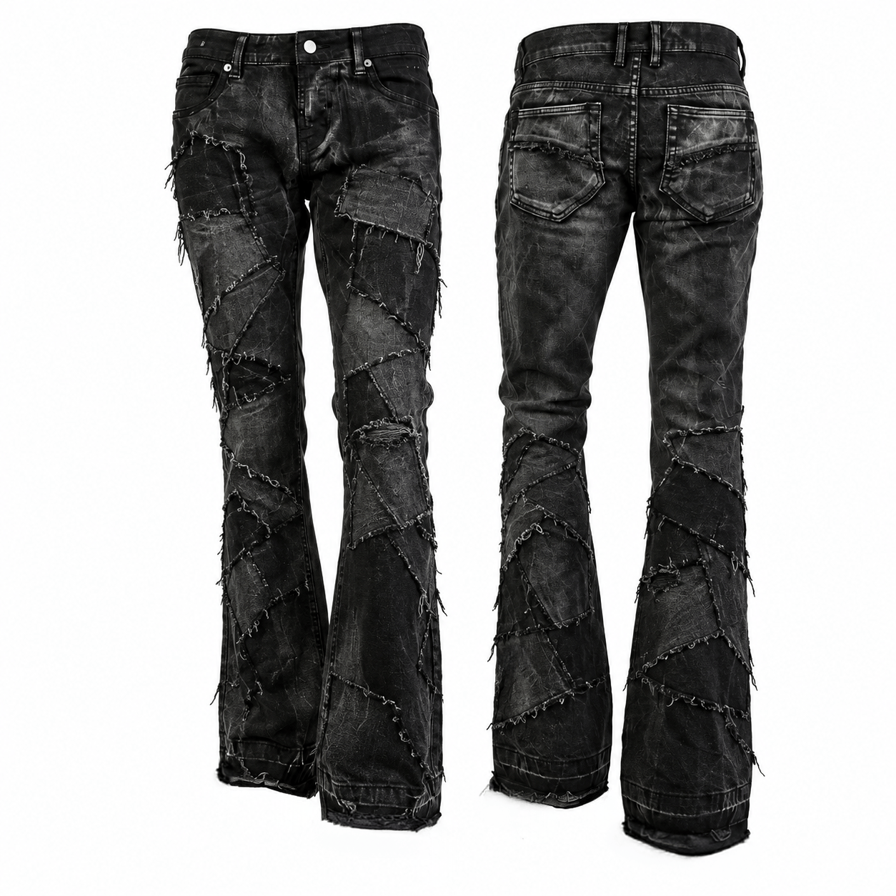 Custom Chop Shop Pants Wornstar Custom Jeans - Random Patchwork
