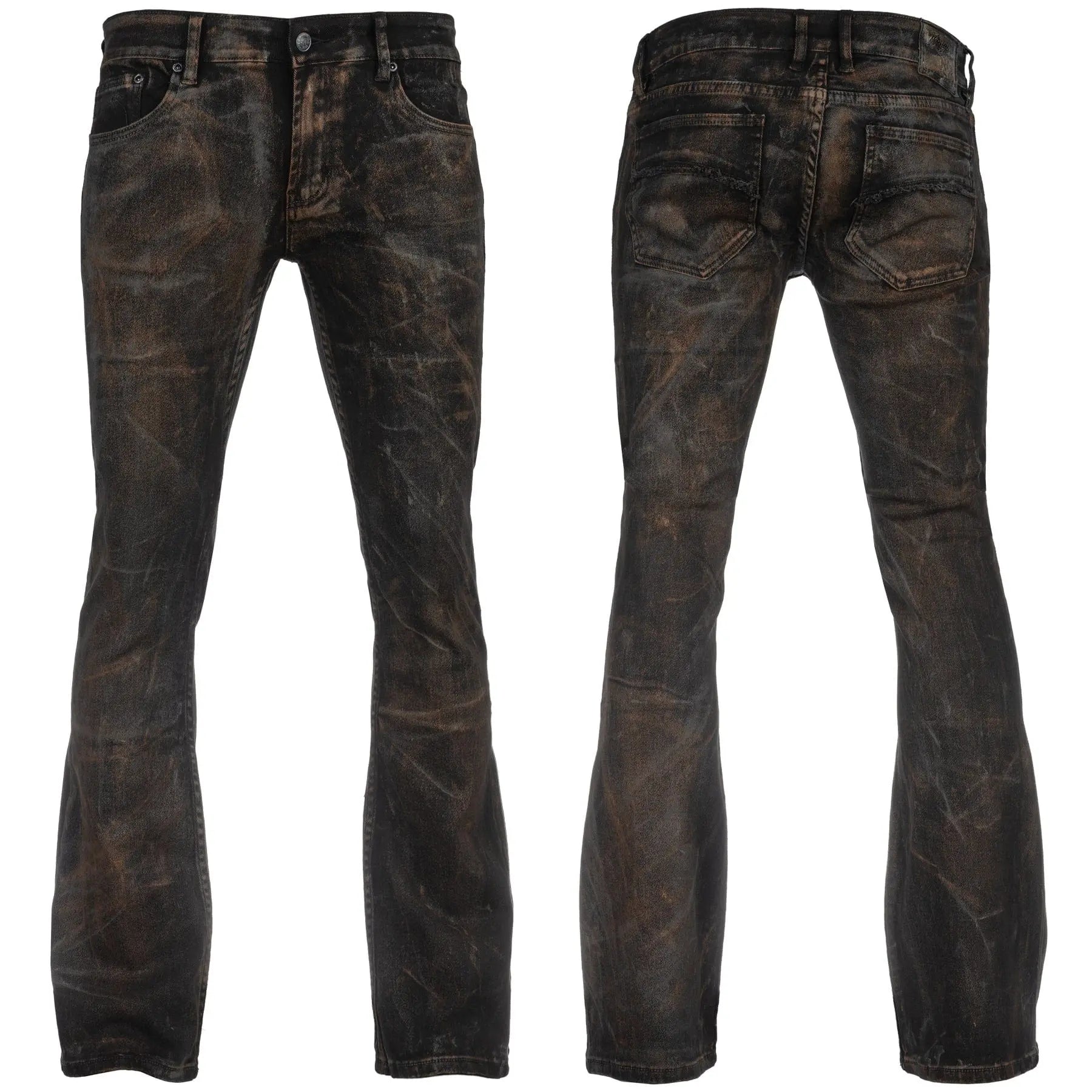 Custom Chop Shop Pants Wornstar Custom Jeans - Raw Umber Alloy Washed and Smoke Washed