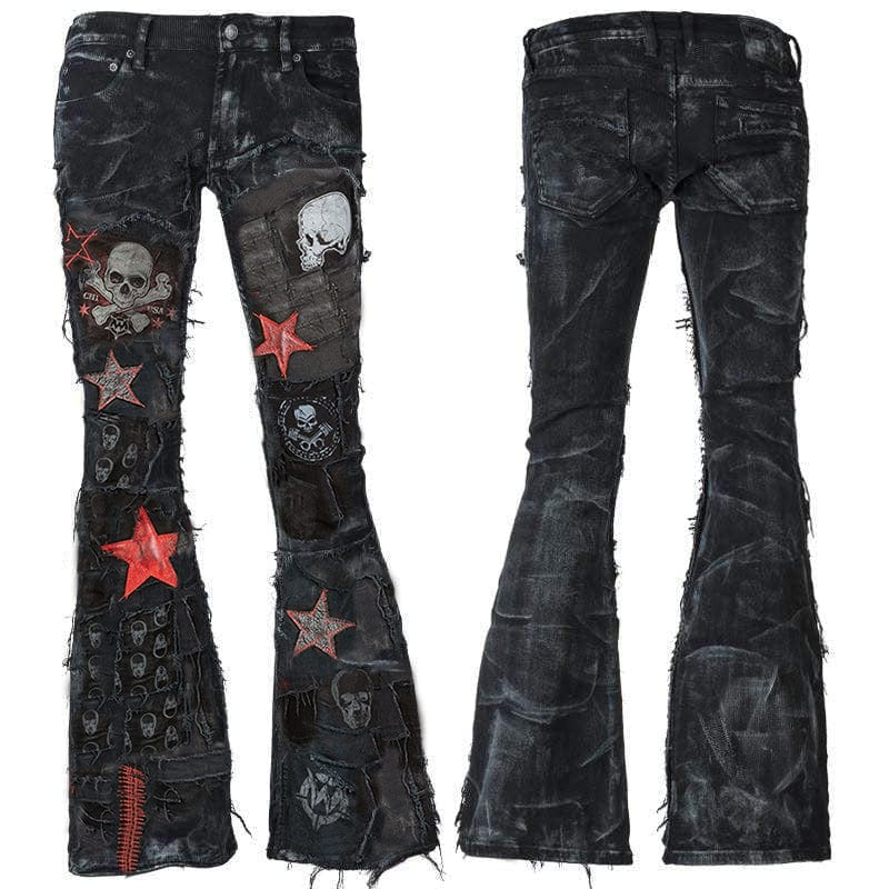 Custom Chop Shop Pants Wornstar Custom - Jeans - Ripped and Torn - Louder